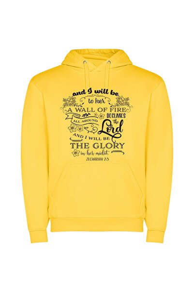 iLovePrints Blooming Monochrome Scripture: Divine Depiction Φούτερ με κουκούλ...
