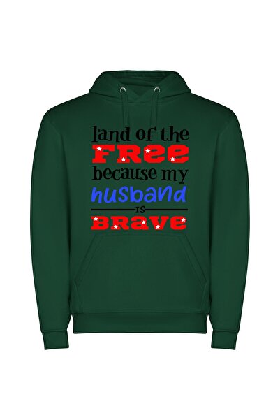 iLovePrints Beneath Brave Family Shield Φούτερ με κουκούλα σε χρώμα Πράσινο