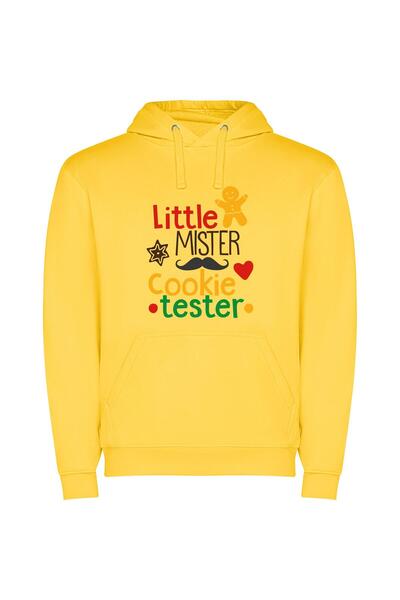 iLovePrints Cookie Tester Extraordinaire Φούτερ με κουκούλα σε χρώμα Κίτρινο