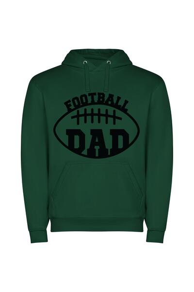 iLovePrints Gridiron Papa Φούτερ με κουκούλα σε χρώμα Πράσινο