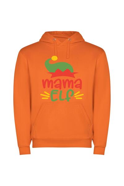 iLovePrints Mama's Magical Mana Logo Φούτερ με κουκούλα σε χρώμα Πορτοκαλί