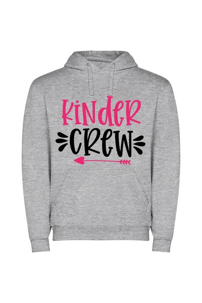 iLovePrints Vibrant Kinder Crew: Next Gen! Φούτερ με κουκούλα σε χρώμα Γκρι