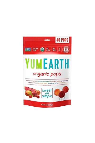 YumEarth مصاصات بنكهات الفواكه المشكّلة خالي من الجلوتين غير معدل وراثيًا 40 ...