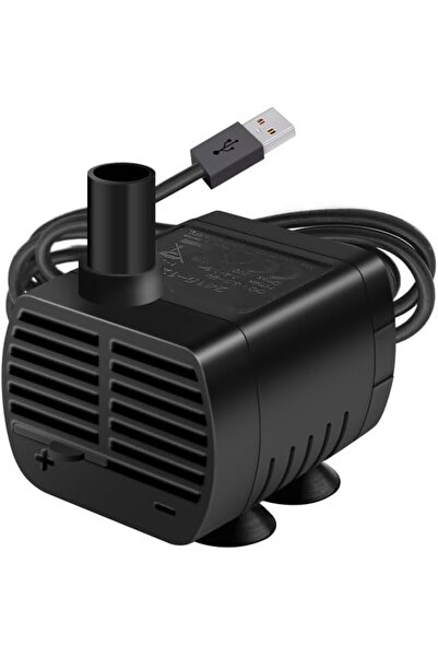 Bukela مضخة مياه USB صغيرة، مضخة مياه غاطسة 200 لتر/ساعة، نافورة حيوانات أليف...