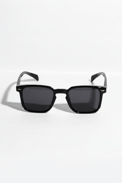 Roger Bacon Black Square Men's Sunglasses Polarized Glass