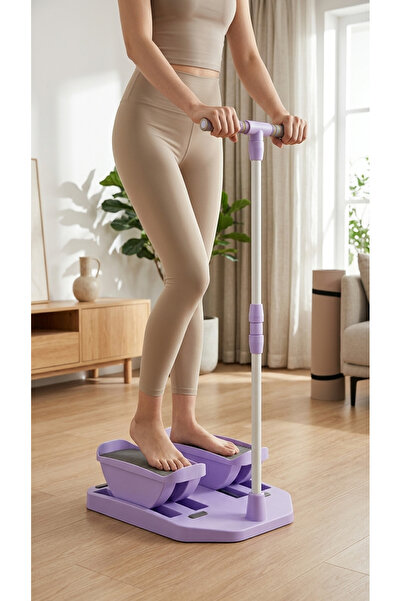 HEPİTOP Tutma Kollu Mini Stepper Adım Aleti – Boy Ayarlı Tutamaklı Ev Tipi Sp...