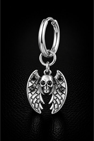 depozoom 316L Cerrahi Çelik Gotik Halka Punk Küpe Unisex Clicker Küpe 1 adet
