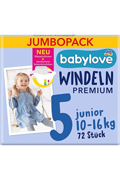 OEM Scutece premium mărimea 5 Junior 10-16 kg, 72 buc