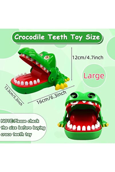 Choice Size Large Green Crocodile Teeth Toys Game for Kids Crocodile Biting F...