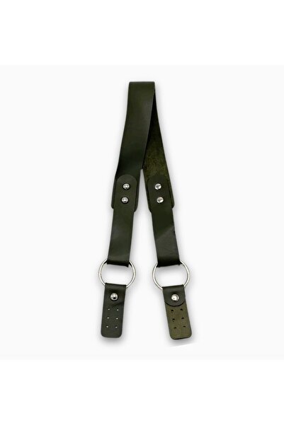 SENSY Curea pentru geanta handmade din piele sintetică PU cu inele metalice –...