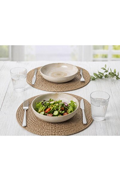 Keramika Nordic 18cm Food-Salad Plate Cream Helezon 2-Pack 22347