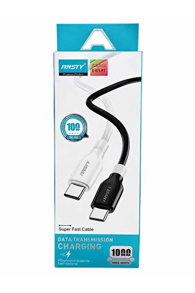 ANSTY Ansty Type-C to Type-C Fast Charging Cable 100W - 1 Meter Length