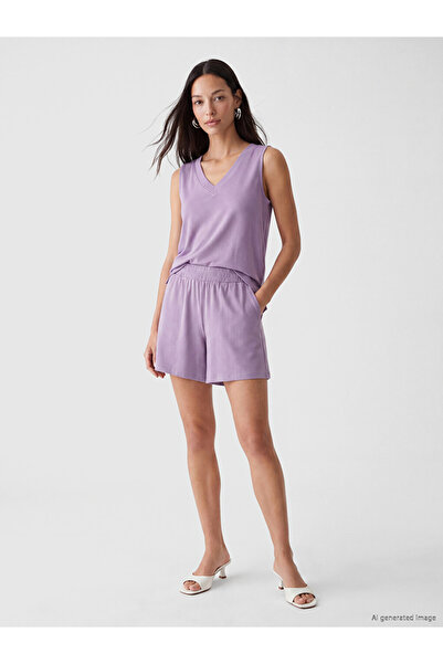 LC Waikiki Lilac Modal Blend Women's Shorts