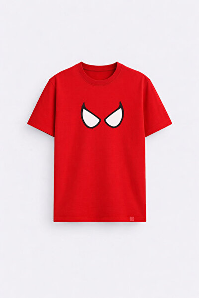 cesita Spider-Man Eye Print Cotton Red T-Shirt T-Shirt
