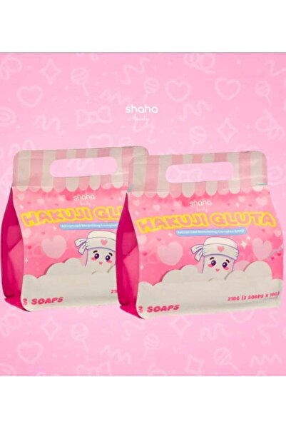 SHAHA Beauty Hakuji Gluta Advanced Skin Lightening Soap (2-piece set)