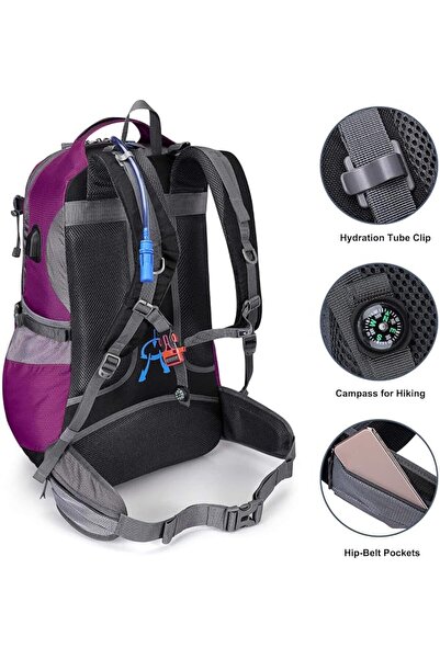 G4Free 50L Backpack Hiking Waterproof with Rain Cover Backpack Mountaineering...