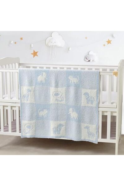 CREVENT 76X102CM Cute Plush Cozy and Warm Fleece Baby Blanket for Girls Infan...