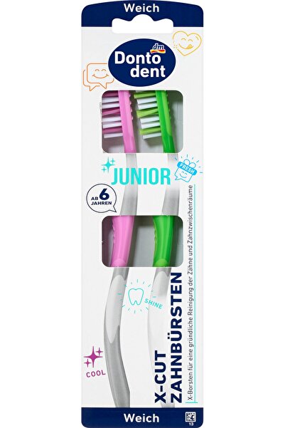 OEM Periuță de dinți Junior, diverse culori/variante, 2 buc