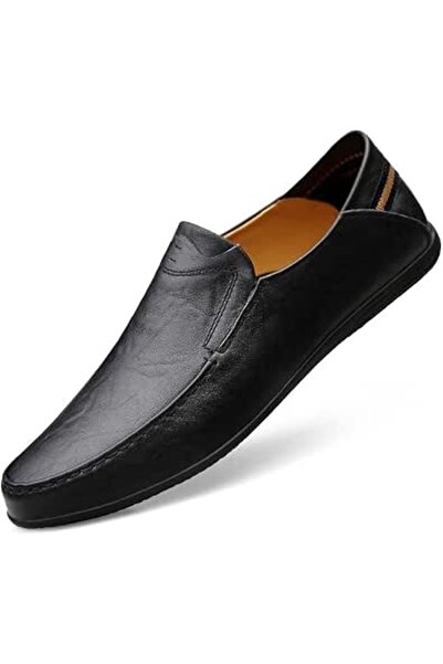 GENERAL Loafer Premium Genuine Leather Men's Casual Shoes Slip On Mens Drivin...