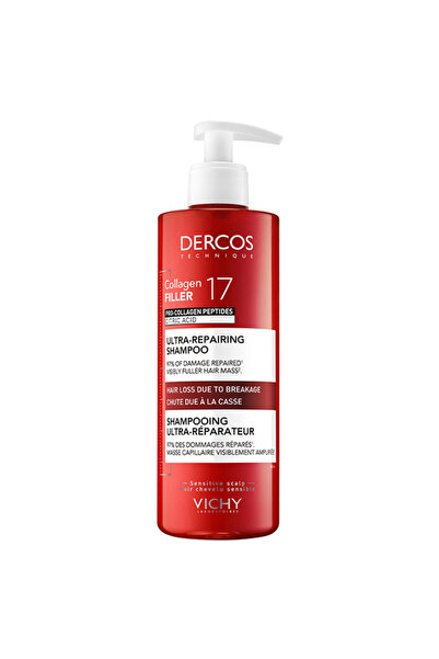 VICHY Dercos Collagen Filler 17 Υπερ-επανορθωτικό Σαμπουάν 400ml