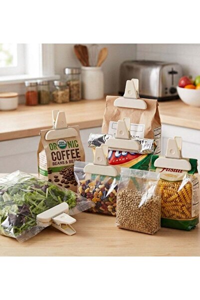 GENERAL Klox Plastic Bag Sealing Clips and Food Preserver Set (6 Pieces) – Se...
