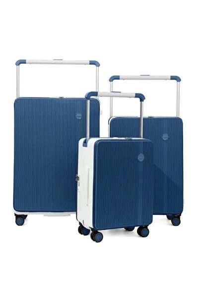 Generic Polycarbonate Laptop Luggage Set Front Open Large Carry on Trolley Su...