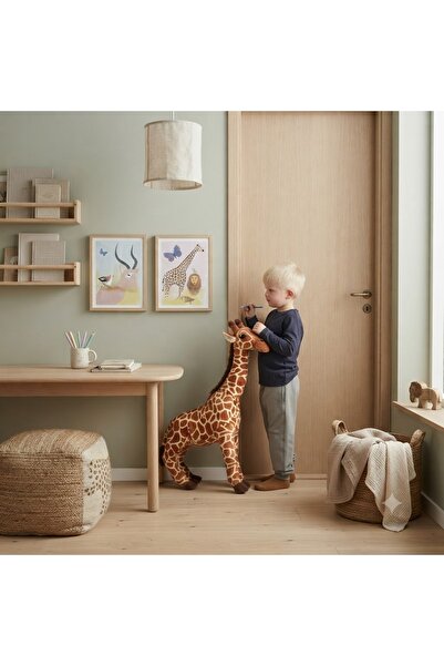 SHIVA Gift & More Animal Kingdom Giraffe Shaped Soft Toy Plush Sleeping and P...