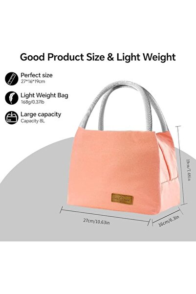 GENERAL Mylindde Lunch Bag, Insulated Lunch Tote Bag with Adjustable Strap, R...