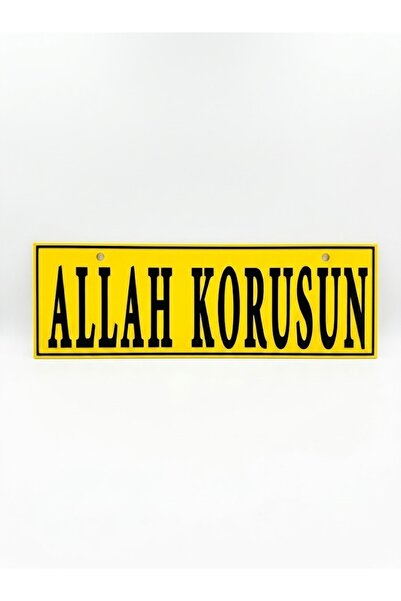 RELATOS ALLAH KORUSUN YAZILI PLASTİK Tır Kamyon Araba Ev Duvar Süsü Vantuzlu ...