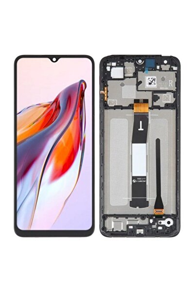 Xiaomi Γνήσια Οθόνη Και Μηχανισμός Αφής Με Πλαίσιο Μαύρο Redmi 12C (Service P...
