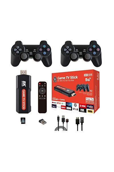 OEM Android Tv Box Και Ηλεκτρονική Ρετρο Κονσόλα Q9 Max 64GB 8K 5G 30000+ Games