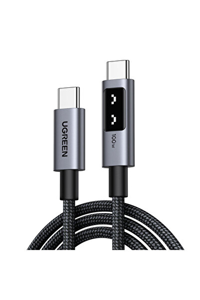 Ugreen Καλώδιο L509 Uno USB-C σε USB-C 100W PD 5A Braided Μαύρο 2m 35512
