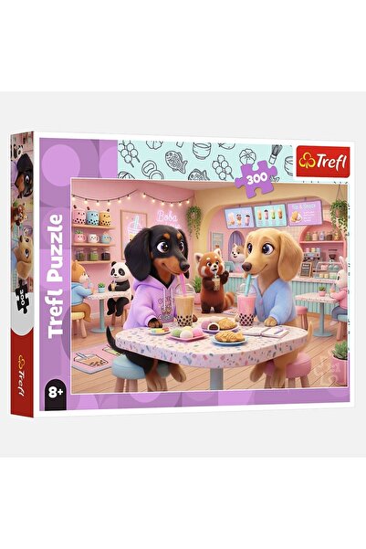 Trefl Puzzle Căsuța Cățelușilor cu Milkshake-uri, 300 de piese - Vârsta 8+