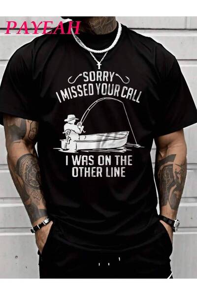 NOURAM PAYEAH Funny T-Shirt Father's Day Gift Fishing (Single Piece)100% 220g...
