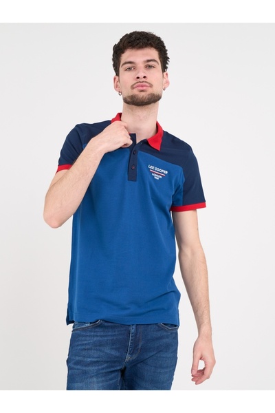 Lee Cooper - Tricou barbat polo cu detalii logo