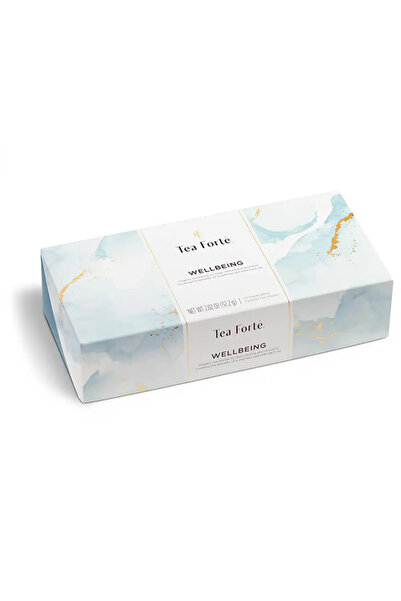 Tea Forte Ceai Organic Cutie Panglică Mică Bunăstare – Cutie cu 10 piramide d...