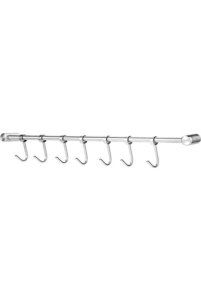STARSTAR 304 Stainless Steel Kitchen Hook Rack Rust-Proof with 7 Hooks Utensi...