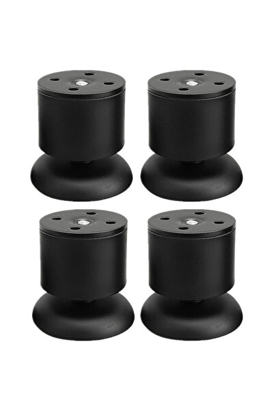 STARSTAR A set of 4 adjustable furniture legs, 6 cm long – made of stainless ...