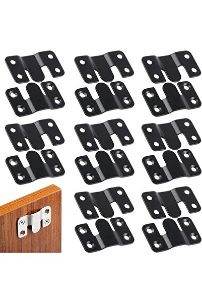 STARSTAR 16-Piece Stainless Steel Double-Sided Hooks, Concealed Mounting Brac...