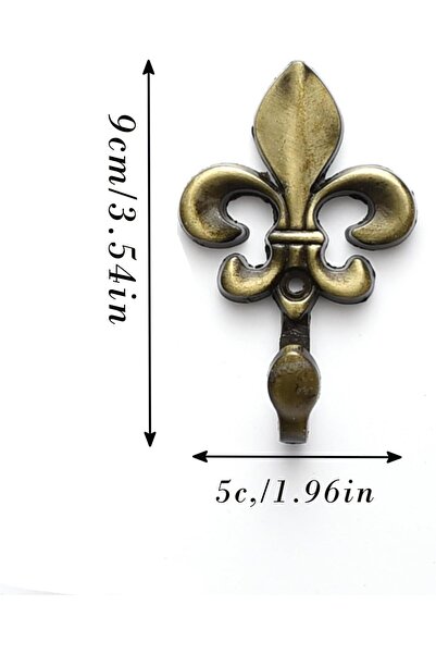 STARSTAR 2-pack of hooks, decorative hooks, wall hooks, metal curtain hooks, ...