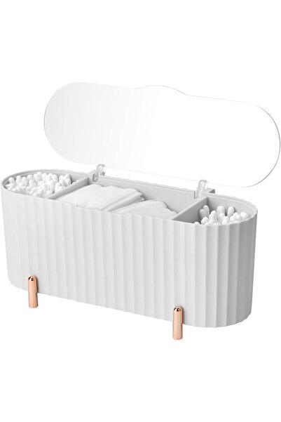 STARSTAR Cosmetic storage box, cotton swab storage box with lid, eyeshadow br...