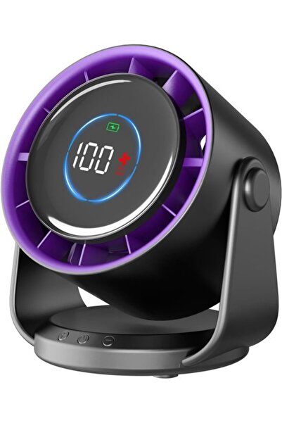 Morvena Picks Ventilator - Ventilator de birou reîncărcabil - Ventilator USB ...