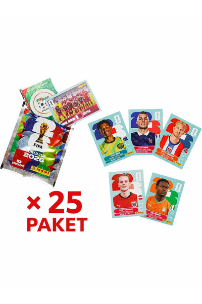 Panini Fıfa World Cup 2026 Dünya Kupası Resmi Sticker Koleksiyonu Çıkartma Se...