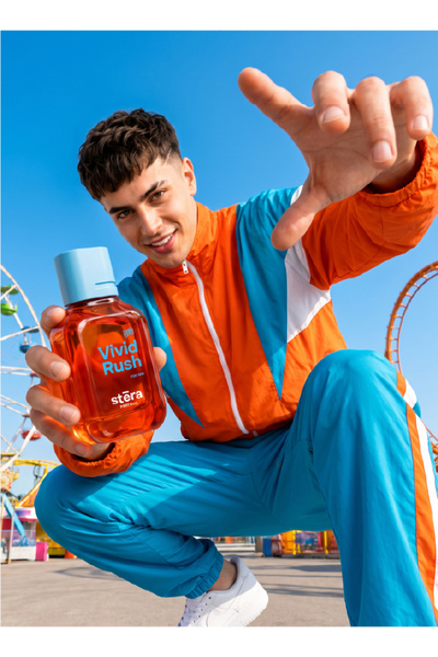 Stera VIVID RUSH Perfume For Men | Eau De Parfum - 50ml | Long Lasting Aromatic Fruity Scent | Travel Size