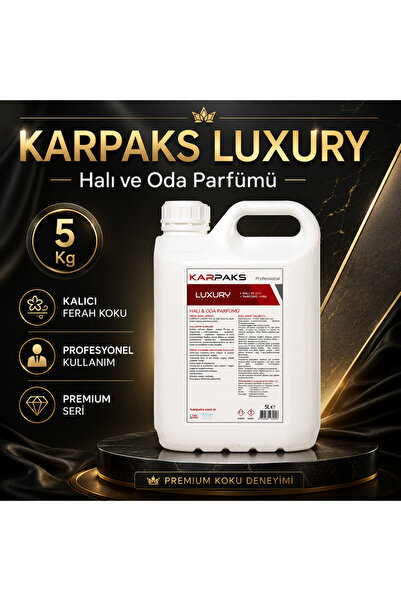 KARPAKS Luxury Halı ve Oda Parfümü 5 L Premium Ferah Koku Profesyonel Kullanım
