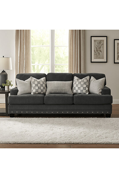 Roots Furniture أريكة داكسون رمادية اللون