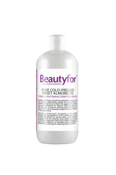 Beautyfor Ulei Pur de Migdale Dulci - Pure Cold-Pressed Sweet Almond Oil, 500 ml