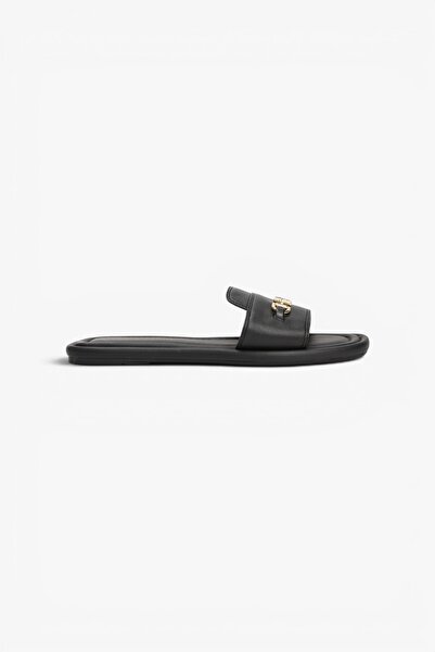 Tommy Hilfiger Leather Horsebit Mule Women's Slippers Fw0Fw08420Bds