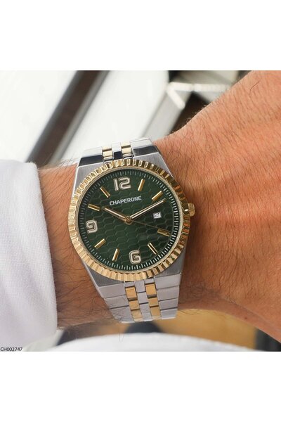 Chaperone Ch002747 Men's Wristwatch with Steel Strap