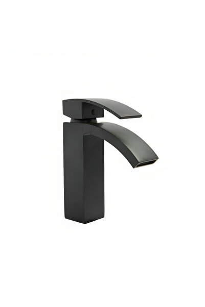 Generic Short Waterfall Sink Mixer Modern Matte Black Short Faucet